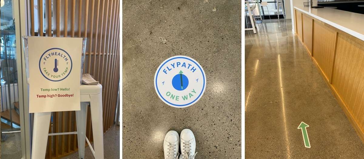 Flywire Office signs